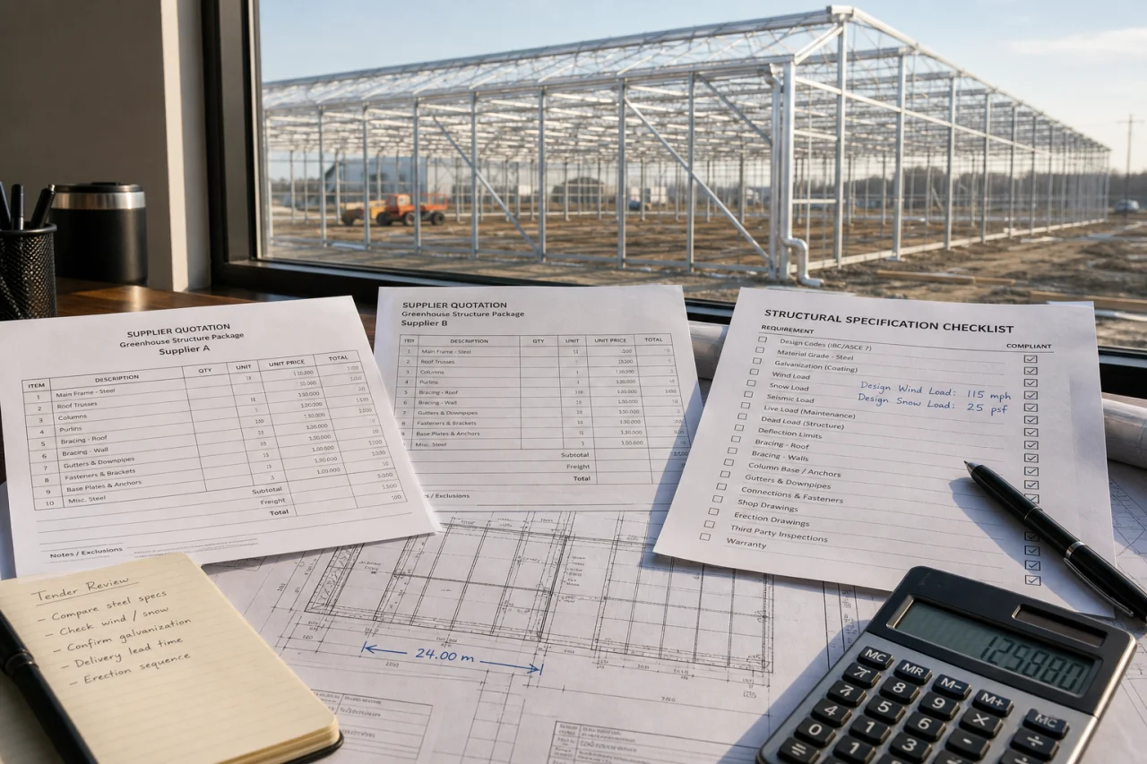 How to Compare Greenhouse Quotes When Wind and Snow Loads Differ